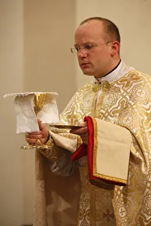 Orthodox Mass, St. Jean Chrysotome liturgy, Villemomble, Seine-St. Denis, France, Europe Orthodox Mass, St. Jean Chrysotome liturgy, Villemomble, Seine-St. Denis, France, Europe