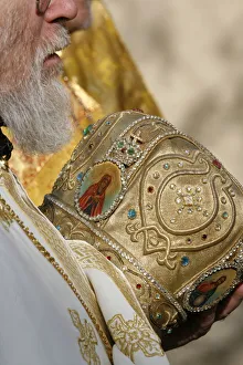 Orthodox mitre, Paris, Ile de France, France, Europe Orthodox mitre, Paris, Ile de France, France, Europe