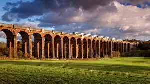 Train Collection: The Ouse Valley Viaduct (Balcombe Viaduct) over the River Ouse in Sussex, England