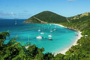 Overlook over White Bay, Jost Van Dyke, British Virgin Islands, West Indies, Caribbean Overlook over White Bay, Jost Van Dyke, British Virgin Islands, West Indies, Caribbean