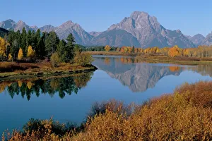 American Mountain Landscapes Prints: Oxbow bend