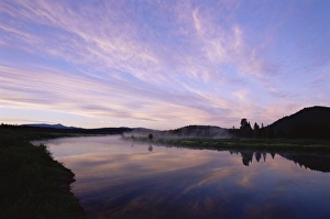 Calm River Reflections Prints: Oxbow Bend at dawn