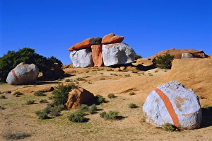 Colorful Desert Landscape Prints: Painted rocks