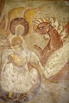 Painting depicting the Apocalypse, St. Savin Abbey, Saint-Savin-sur-Gartempe, Vienne Painting depicting the Apocalypse, St. Savin Abbey, Saint-Savin-sur-Gartempe, Vienne