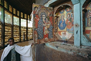 Paintings and interior in the Ura Kedane Meheriet (Kidene Mehret) (Ura Kidanemereth Paintings and interior in the Ura Kedane Meheriet (Kidene Mehret) (Ura Kidanemereth