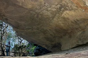 Cave Painting Prints: Bhimbetka Caves: Palaeolithic Art Print