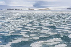 Arctic Norway Landscapes Prints: Palanderbukta Bay, Pack ice pattern