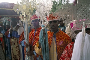 Palm Sunday procession, Axoum (Axum) (Aksum), Tigre region, Ethiopia, Africa Palm Sunday procession, Axoum (Axum) (Aksum), Tigre region, Ethiopia, Africa