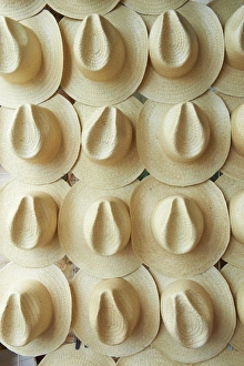 Panama hats for sale, Campeche, Mexico, North America Panama hats for sale, Campeche, Mexico, North America