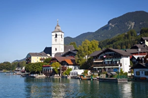 Parish Church, St. Wolfgang, Wolfgangsee lake, Flachgau, Salzburg, Upper Austria, Austria, Europe Parish Church, St. Wolfgang, Wolfgangsee lake, Flachgau, Salzburg, Upper Austria, Austria, Europe