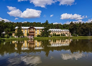 Park and Sanatorium Ksiaze Jozef, Naleczow Spa Town, Lublin Voivodeship, Poland, Europe Park and Sanatorium Ksiaze Jozef, Naleczow Spa Town, Lublin Voivodeship, Poland, Europe
