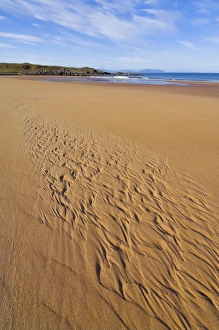 UK Beach Photography Prints: Patterns in the sand at Redpoint sandy beach