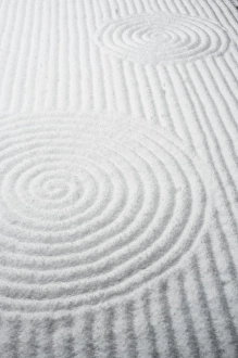 Patterns in snow-covered rock garden, Tofuku-ji Temple, Kyoto, Japan, Asia Patterns in snow-covered rock garden, Tofuku-ji Temple, Kyoto, Japan, Asia