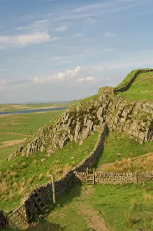 Pennine Way crossing near Turret 37a, Hadrians Wall, UNESCO World Heritage Site Pennine Way crossing near Turret 37a, Hadrians Wall, UNESCO World Heritage Site