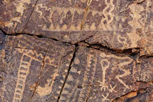 Cave Painting Prints: Parowan Gap Petroglyph Print