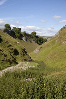 Peveril Castle Print, Castleton Derbyshire England