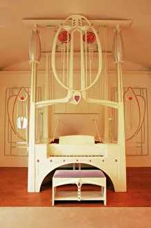 The piano in the music room in the House for an Art Lovers The piano in the music room in the House for an Art Lovers