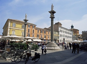 Prints of Piazza Popolo, Ravenna, Emilia-Romagna, Italy, Europe Ravenna Prints: Ravenna Piazza Popolo Print