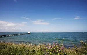 The Pier leading to Lifeboat Station, Bembridge, Isle of Wight, England The Pier leading to Lifeboat Station, Bembridge, Isle of Wight, England