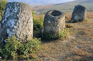 Laos Tourism Attractions Prints: Plain of Jars