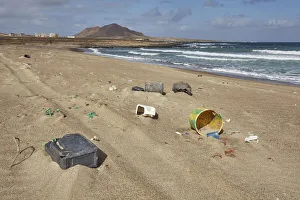 Beach Pollution Print at Baia Parda, Sal Island