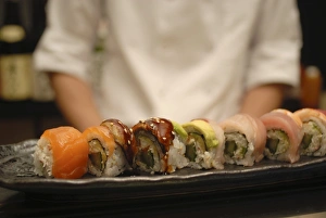 Asian Food Images Prints: Plate of sushi