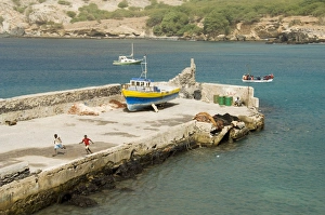 Port at Tarrafal, Santiago, Cape Verde Islands, Africa Port at Tarrafal, Santiago, Cape Verde Islands, Africa