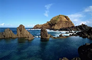 Prints of Porto Moniz, Madeira, Portugal, Atlantic, Europe Portugal Prints: Porto Moniz Print - Atlantic Coast of Madeira, Portugal