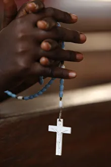 Prayer beads, Togoville, Togo, West Africa, Africa Prayer beads, Togoville, Togo, West Africa, Africa