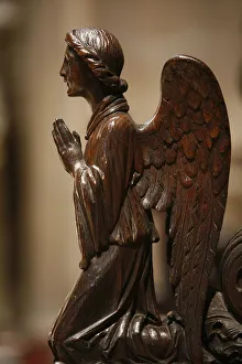 Praying angel, New York, United States of America, North America Praying angel, New York, United States of America, North America