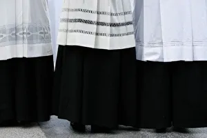 Priests vestment, Lourdes, Hautes Pyrenees, France, Europe Priests vestment, Lourdes, Hautes Pyrenees, France, Europe