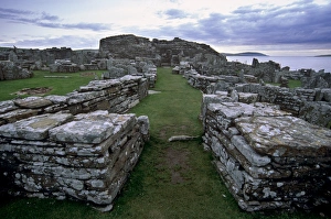 Iron Age Architecture UK Prints: Processional path leading to the broch