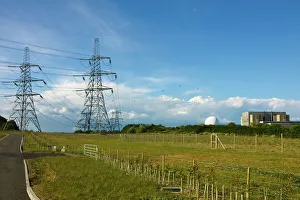 Pylons and the Sizewell A nuclear power station on the right, now closed Pylons and the Sizewell A nuclear power station on the right, now closed