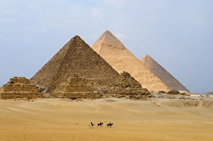 The Pyramids of Giza, Giza, UNESCO World Heritage Site, near Cairo, Egypt The Pyramids of Giza, Giza, UNESCO World Heritage Site, near Cairo, Egypt