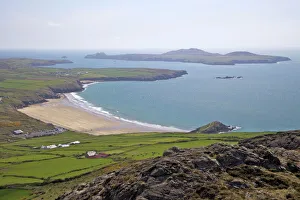 Ramsey Island, Whitesands Bay and St. Davids Head in spring sunshine from Carn Llidi Ramsey Island, Whitesands Bay and St. Davids Head in spring sunshine from Carn Llidi