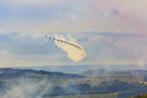 Red Arrows, Royal Air Force aerobatic display team, Peak District National Park, Derbyshire Red Arrows, Royal Air Force aerobatic display team, Peak District National Park, Derbyshire
