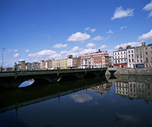 European Waterfront Cities Prints: Reflections in the River Liffey