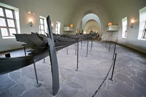 Remains of Tune Viking ship excavated from Oslofjord, Vikingskipshuset Remains of Tune Viking ship excavated from Oslofjord, Vikingskipshuset