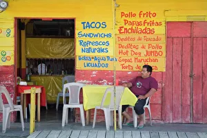 Restaurant in Puerto Corinto, Department of Chinandega, Nicaragua, Central America Restaurant in Puerto Corinto, Department of Chinandega, Nicaragua, Central America