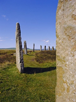 Vertical Landscape Photography UK Prints: Ring of Brogar
