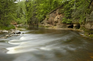 Prints of River Amata, Gauja National Park, Latvia, Baltic States, Europe Latvia Prints: River Amata Print, Gauja National Park Landscape
