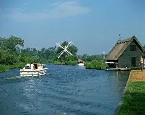 River Ant with How Hill Broadmans Mill, Norfolk Broads, Norfolk, England River Ant with How Hill Broadmans Mill, Norfolk Broads, Norfolk, England
