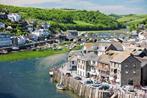 WorldInPrint Print: The River Looe at Looe, Cornwall