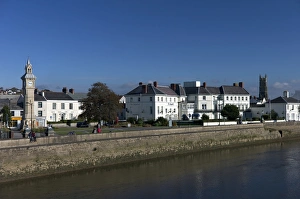 Prints of River Taw, Barnstaple, North Devon, England, United Kingdom, Europe Images Dated 2012 October: River Taw Print: A North Devon Waterway