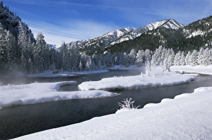 North America Scenic View Prints: River in winter