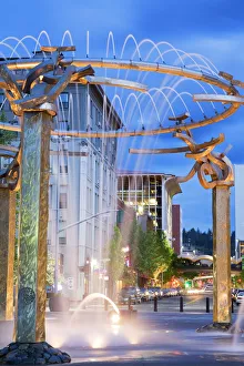 Riverfront Park Fountain, Spokane, Washington State, United States of America Riverfront Park Fountain, Spokane, Washington State, United States of America