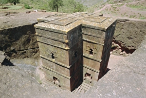 Rock cut Church of St. Georgel, (10th - 13th c.) Lalibela, Wollo region Rock cut Church of St. Georgel, (10th - 13th c.) Lalibela, Wollo region