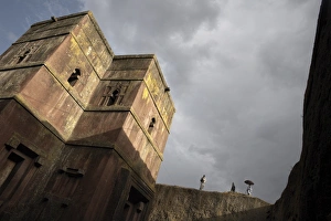 The rock-hewn church of Bet Giyorgis (St. George), in Lalibela, UNESCO World Heritage Site The rock-hewn church of Bet Giyorgis (St. George), in Lalibela, UNESCO World Heritage Site