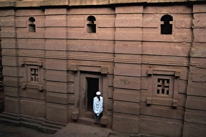 Rock hewn Emmanuel church at Lalibela, UNESCO World Heritage Site, Ethiopia, Africa Rock hewn Emmanuel church at Lalibela, UNESCO World Heritage Site, Ethiopia, Africa