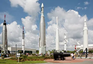 Rocket Garden at the Kennedy Space Center, Cape Canaveral, Florida, United States of America Rocket Garden at the Kennedy Space Center, Cape Canaveral, Florida, United States of America